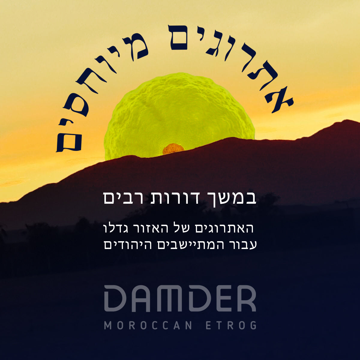The beauty of Etrog is a real diamond that grows on trees